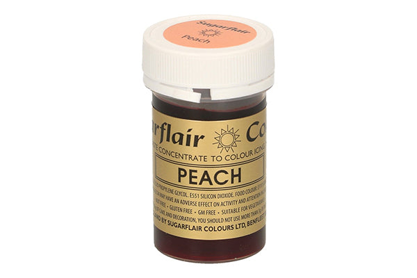Peach Spectral Paste - Fondant and Buttercream Colour 25g - Sugarflair