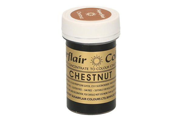 Chestnut Spectral Paste - Fondant and Buttercream Colour 25g - Sugarflair