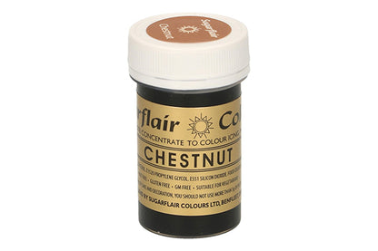 Chestnut Spectral Paste - Fondant and Buttercream Colour 25g - Sugarflair