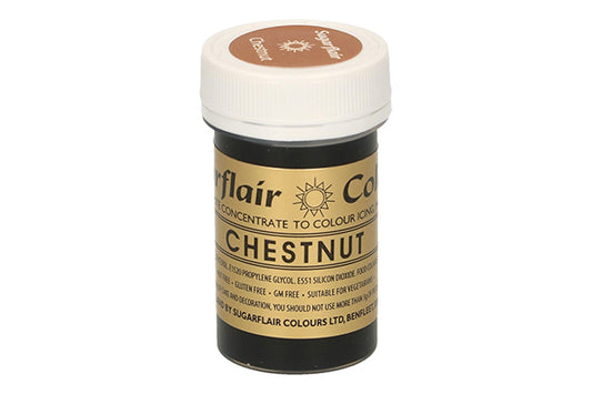 Chestnut Spectral Paste - Fondant and Buttercream Colour 25g - Sugarflair