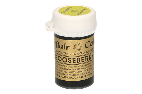 Gooseberry Spectral Paste - Fondant and Buttercream Colour 25g - Sugarflair