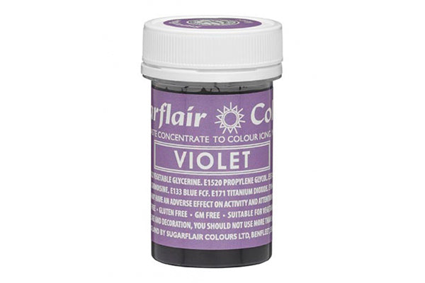 Violet Spectral Paste - Fondant and Buttercream Colour 25g - Sugarflair