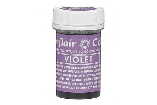 Violet Spectral Paste - Fondant and Buttercream Colour 25g - Sugarflair