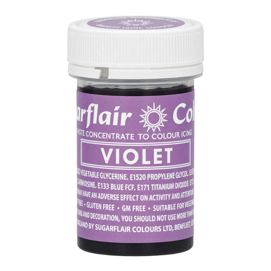 Violet Spectral Paste - Fondant and Buttercream Colour 25g - Sugarflair