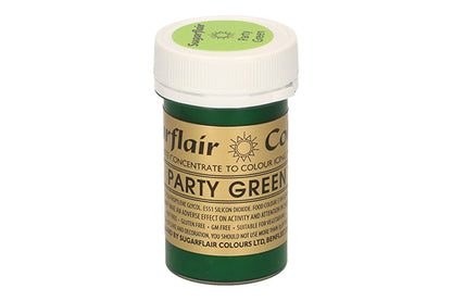 Green Party Spectral Paste - Fondant and Buttercream Colour 25g - Sugarflair