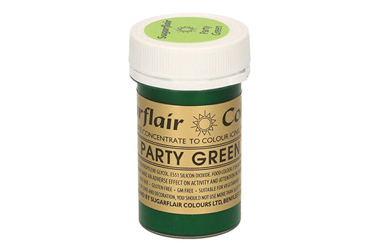 Green Party Spectral Paste - Fondant and Buttercream Colour 25g - Sugarflair