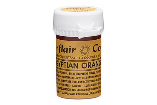Orange Egyptian Spectral Paste - Fondant and Buttercream Colour 25g - Sugarflair