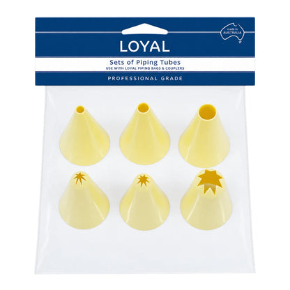 Set 6 Assorted Round+star Tube - Loyal