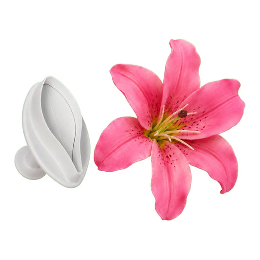 ( 2.4 Inch) Floral Plunger Cutters - Small Veined Lily 60mm (2 Pack) - PME