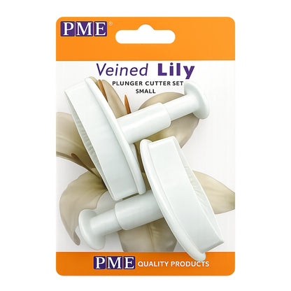 ( 2.4 Inch) Floral Plunger Cutters - Small Veined Lily 60mm (2 Pack) - PME
