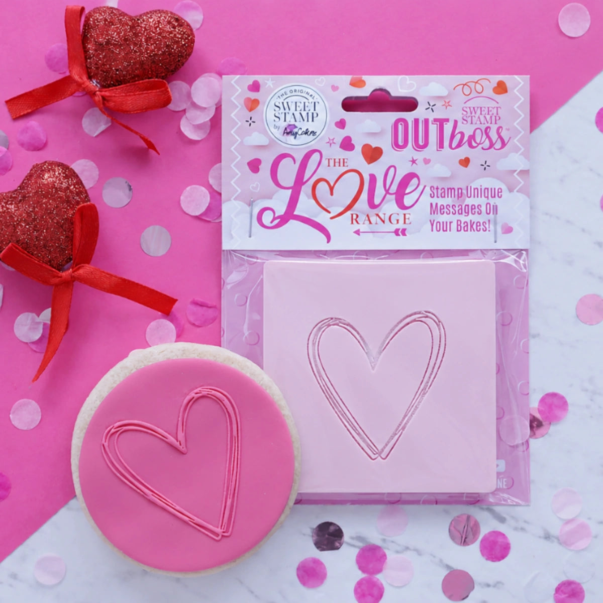Heart Sketch Outboss Love - Sweet Stamp