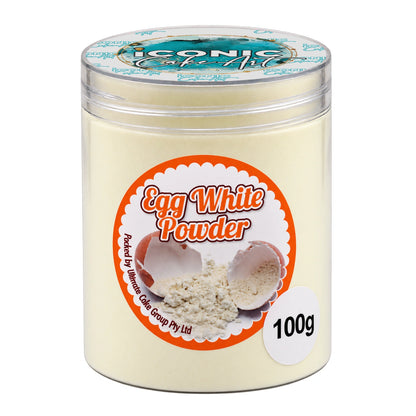 White Egg Powder High Whip 100g - Iconic Cake Art