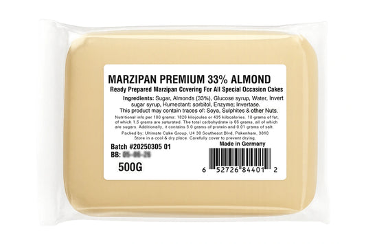 Marzipan Premium 33% Almond 500g - Iconic Cake Art