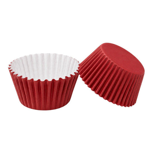 Red Mini 3.5cm Base - 500 Pieces Paper Baking Bulk Cupcake Cases Liner