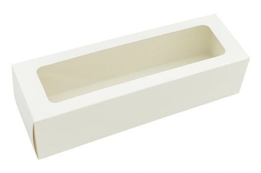 MACARON Box White Plain - Holds 6 macarons