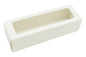 MACARON Box White Plain - Holds 6 macarons