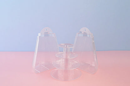 4 Tier PVC Macaron Stand - with Base - Iconic Cake Art
