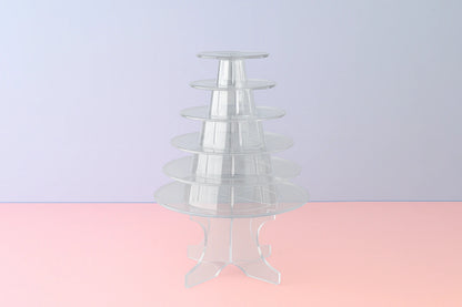 6 Tier Macaron Stand - with Base - Iconic Cake Art