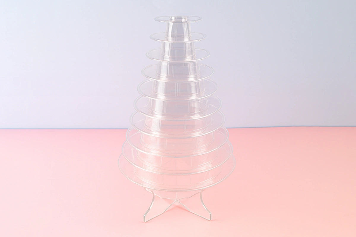 10 Tier Macaron Stand - with Base - Iconic Cake Art