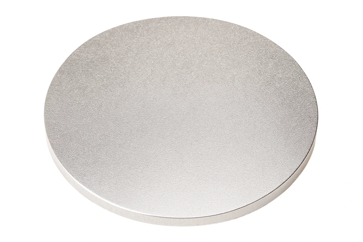 Silver Round Drum Cake Board-Masonite 14 Inch - Iconic Cake Art