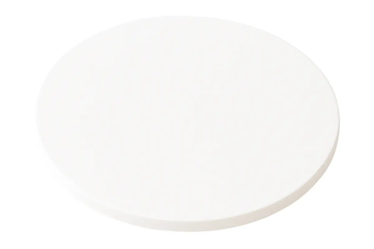 WHITE ROUND DRUM MDF CAKE BOARD-MASONITE - 8 Inch