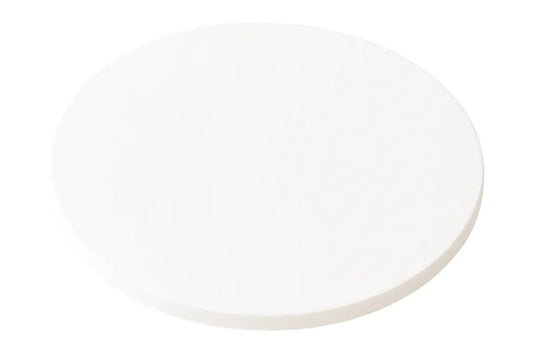 WHITE ROUND DRUM MDF CAKE BOARD-MASONITE - 8 Inch