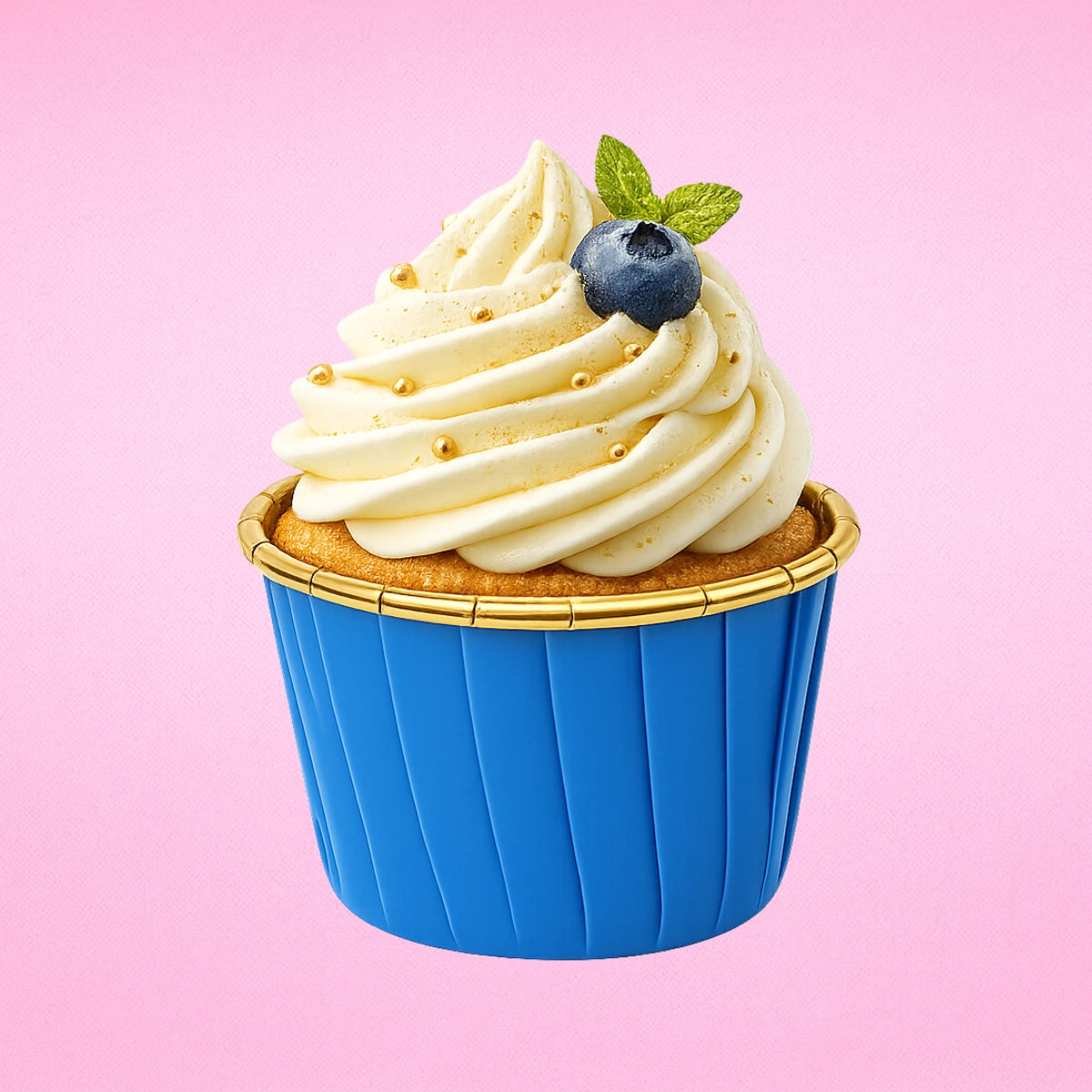 Blue Cupcake Liners (50 Pack) - Iconic Cake Art
