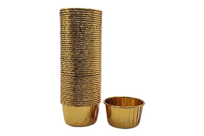 Metallic Gold Cupcake Liners (50 Pack) - Iconic Cake Art