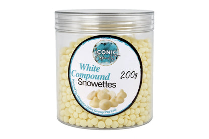 Chocolate White Chips Snowetts 200g - Iconic Cake Art