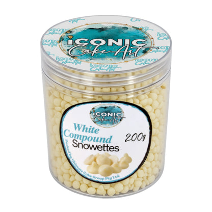 Chocolate White Chips Snowetts 200g - Iconic Cake Art