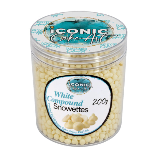 Chocolate White Chips Snowetts 200g - Iconic Cake Art