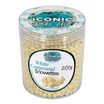 Chocolate White Chips Snowetts 200g - Iconic Cake Art
