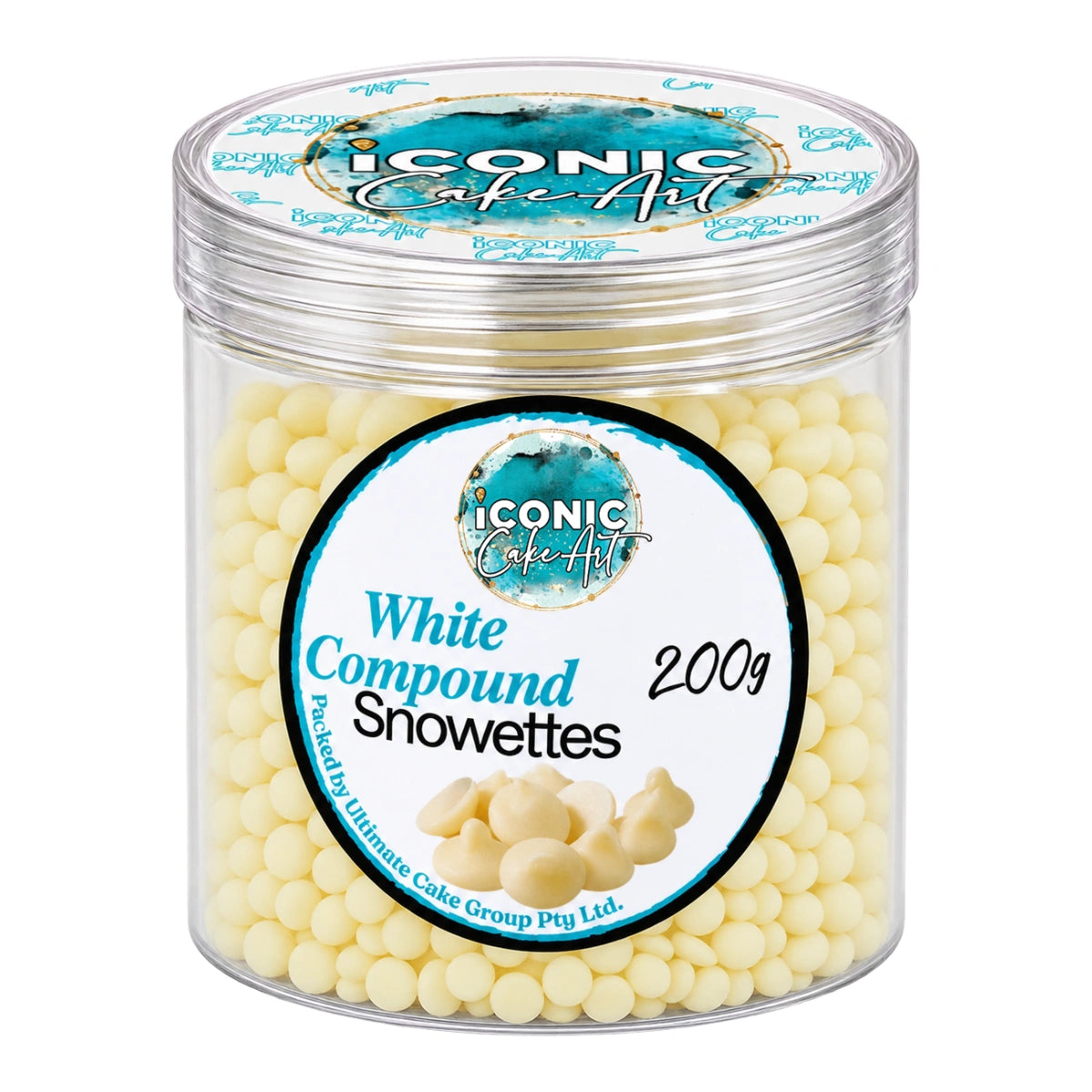 Chocolate White Chips Snowetts 200g - Iconic Cake Art