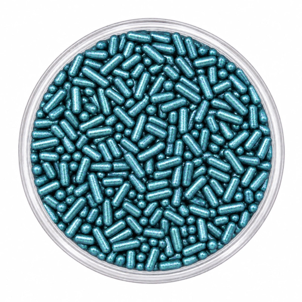 Blue Metallic Jimmies - Cake Toppings 1kg - Iconic Sprinkles