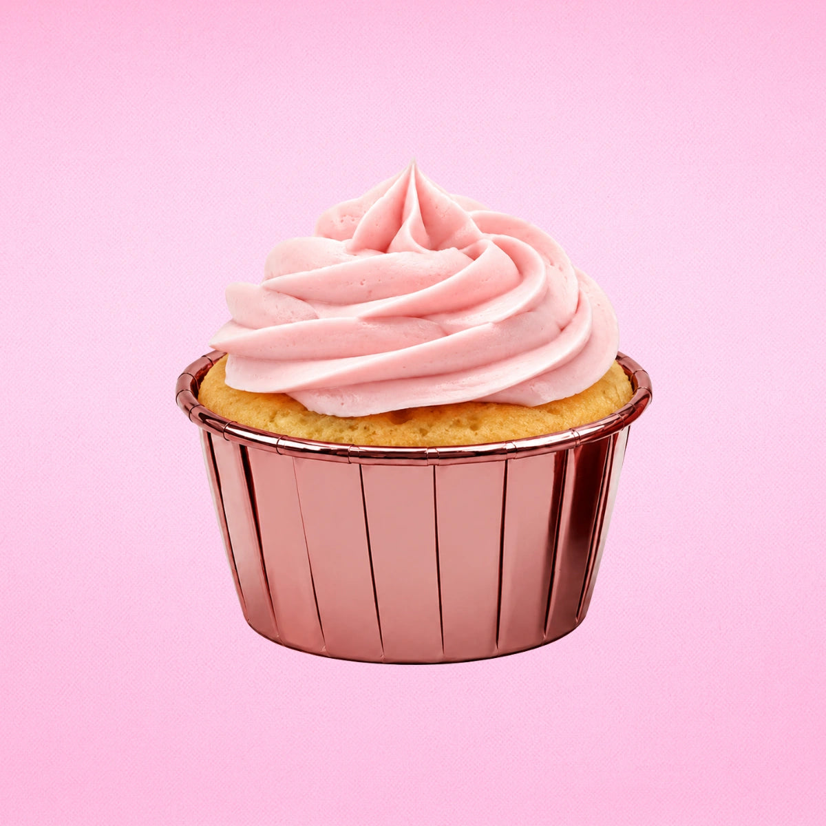 Pink - Metallic Cupcake Liners - 50Pcs