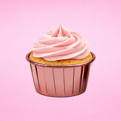 Pink - Metallic Cupcake Liners - 50Pcs