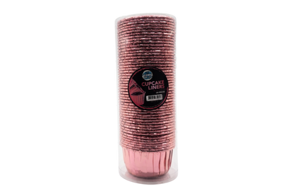 Pink Met. Metallic Cupcake Liners (50 Pack) - Iconic Cake Art