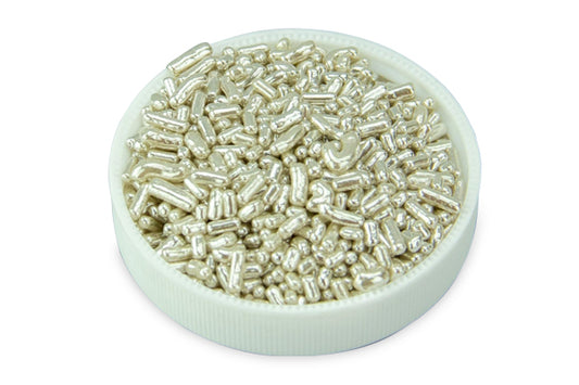 Metallic Silver Jimmies - Cake Toppings 1kg - Iconic Sprinkles