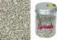 Metallic Silver Jimmies - Cake Toppings 100g - Iconic Sprinkles