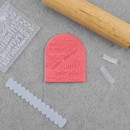 Birthday Mixed Message Embosser Set - Custom Cookie Cutters