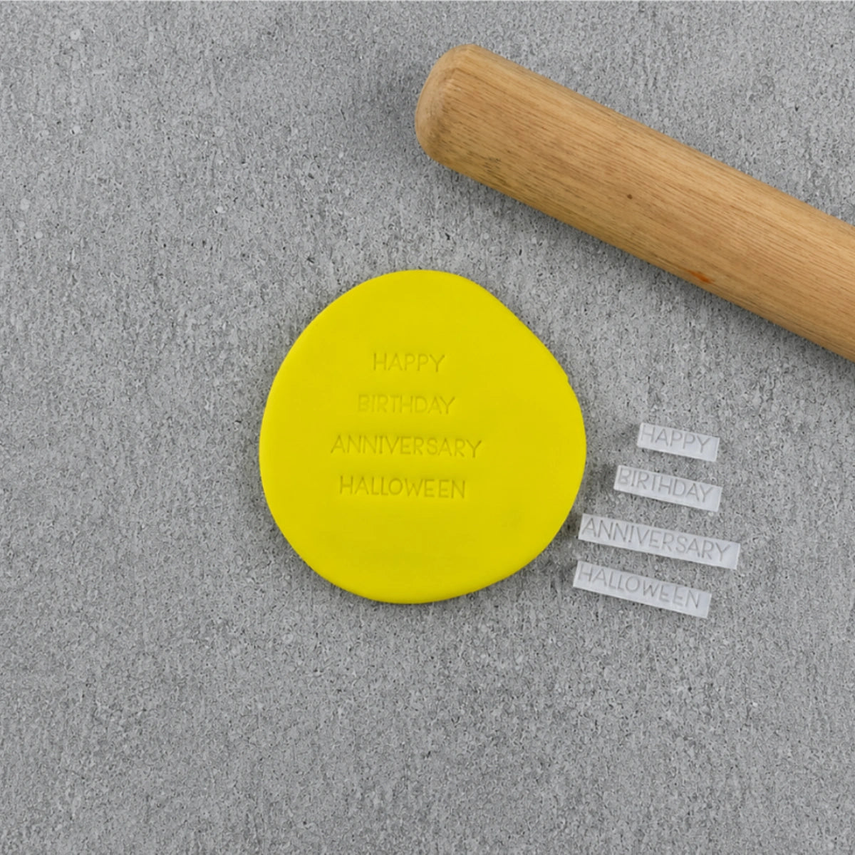 Birthday Mixed Message Embosser Set - Custom Cookie Cutters