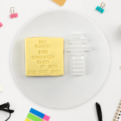 Graduation Mixed Message Embosser Set - Custom Cookie Cutters