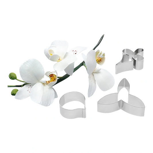 Shapes Plunger Cutters - Moth Orchid Flower Petal (3 Pack) - PME