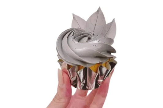 Silver 96 Cups Ripple Cupcake Liners - Moreish by Monica Cavallaro