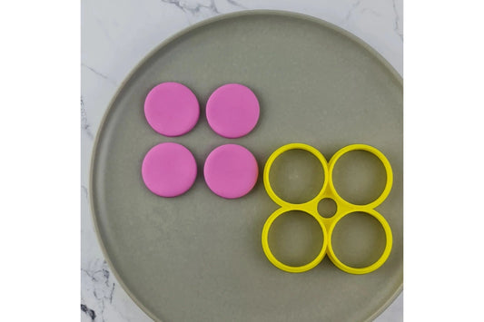 Mini Round Multi Cutter (Suits the Debossers) 4 x 46mm - Custom Cookie Cutters
