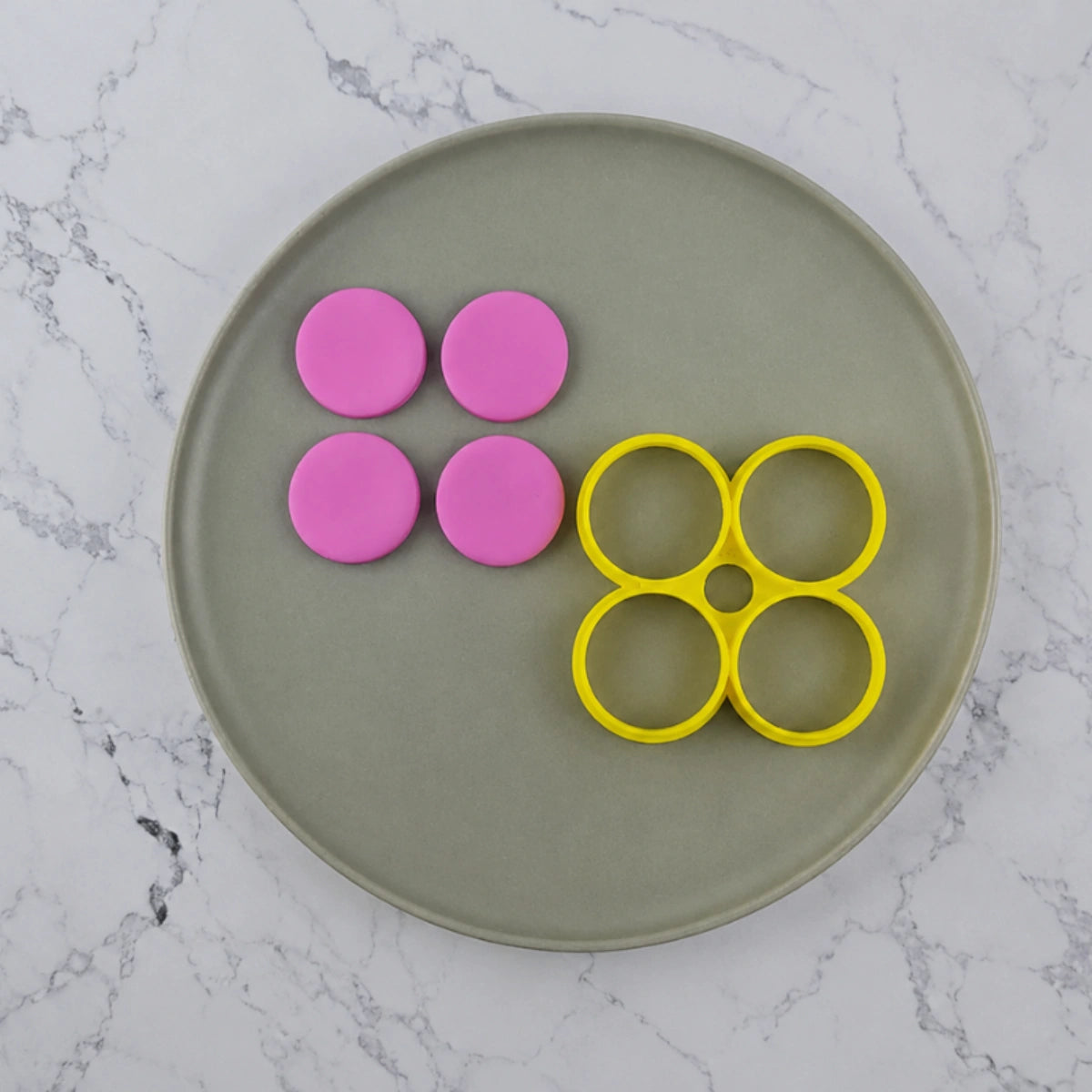 Mini Round Multi Cutter (Suits the Debossers) 4 x 46mm - Custom Cookie Cutters