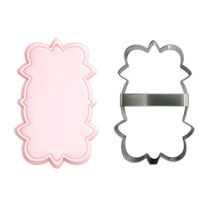 130mm x 80mm Fancy Oval Plaque N635 - Carolines