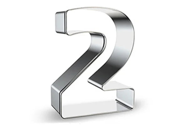 Number 2 Cutter 10cm - Iconic Cake Art
