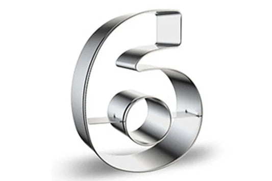 Number 6 Cutter 10cm - Iconic Cake Art