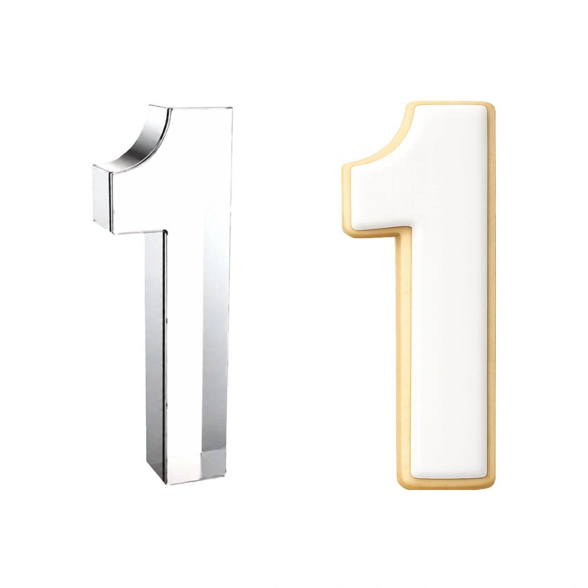 Number 1 Cutter 15cm - Stainless Steel Iconic Cake Art